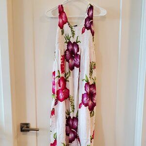 tropical dress or swim cover up